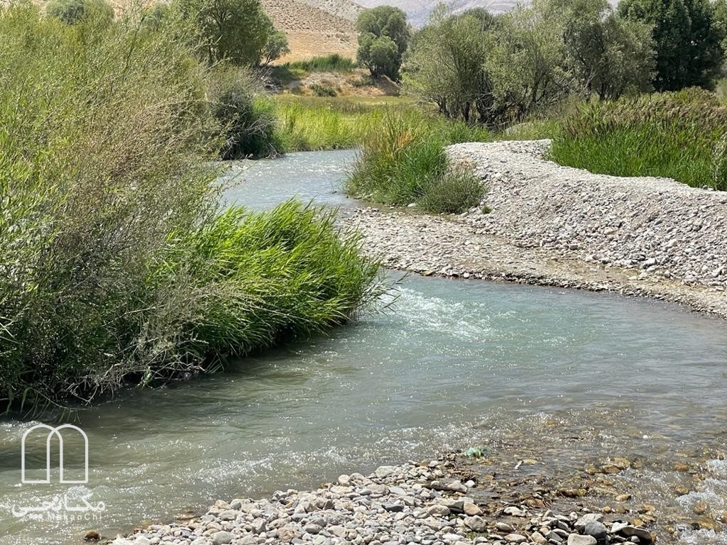 کلبه چوبی با چشم انداز رودخانه
