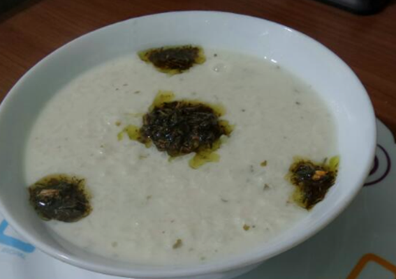 شله ماسی (شله دووی): ترکیب دوغ و برنج