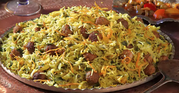 کلم پلو شیرازی