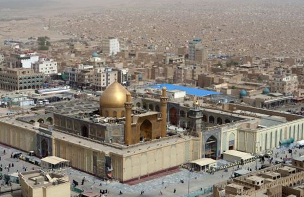 موقعیت مکانی و دسترسی هتل ملیان نجف (۵ ستاره)